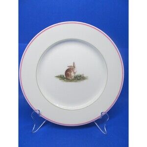 Fitz And Floyd "Basse-cour" Rabbit 7 1/2" Childs Plate 1981 Japan